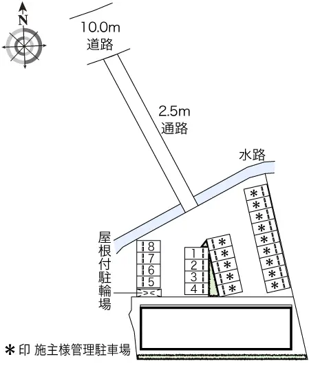 福岡市博多区東光寺町１丁目 月極駐車場